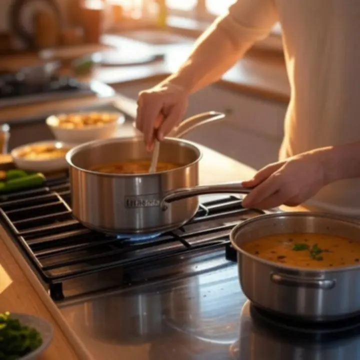 Főzés a konyhában Kitlinea edényekkel és kiegészítőkkel